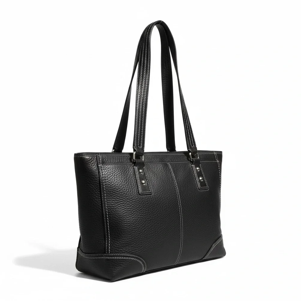 ✨ Coach Legacy Pebbled Leather Tote – Black | EUC | Luxury Classic ✨ - Picture 11 of 16